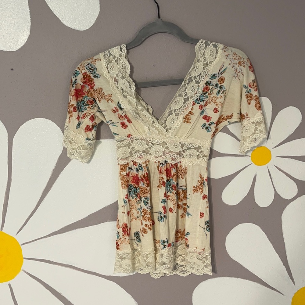 Lace Floral Top